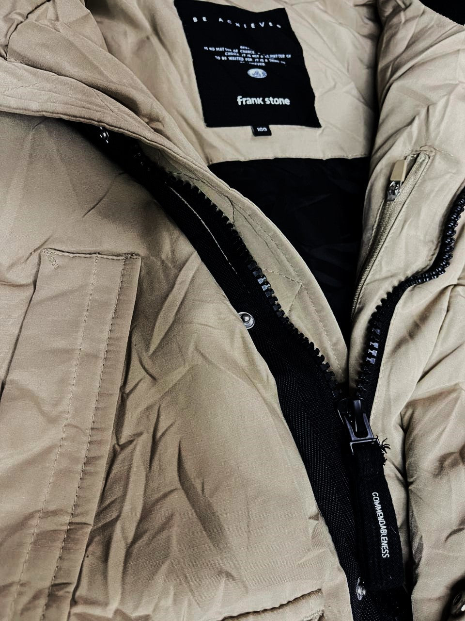 FRANK STONE Unisex Premium Jacket – Greyish Blonde (Medium)