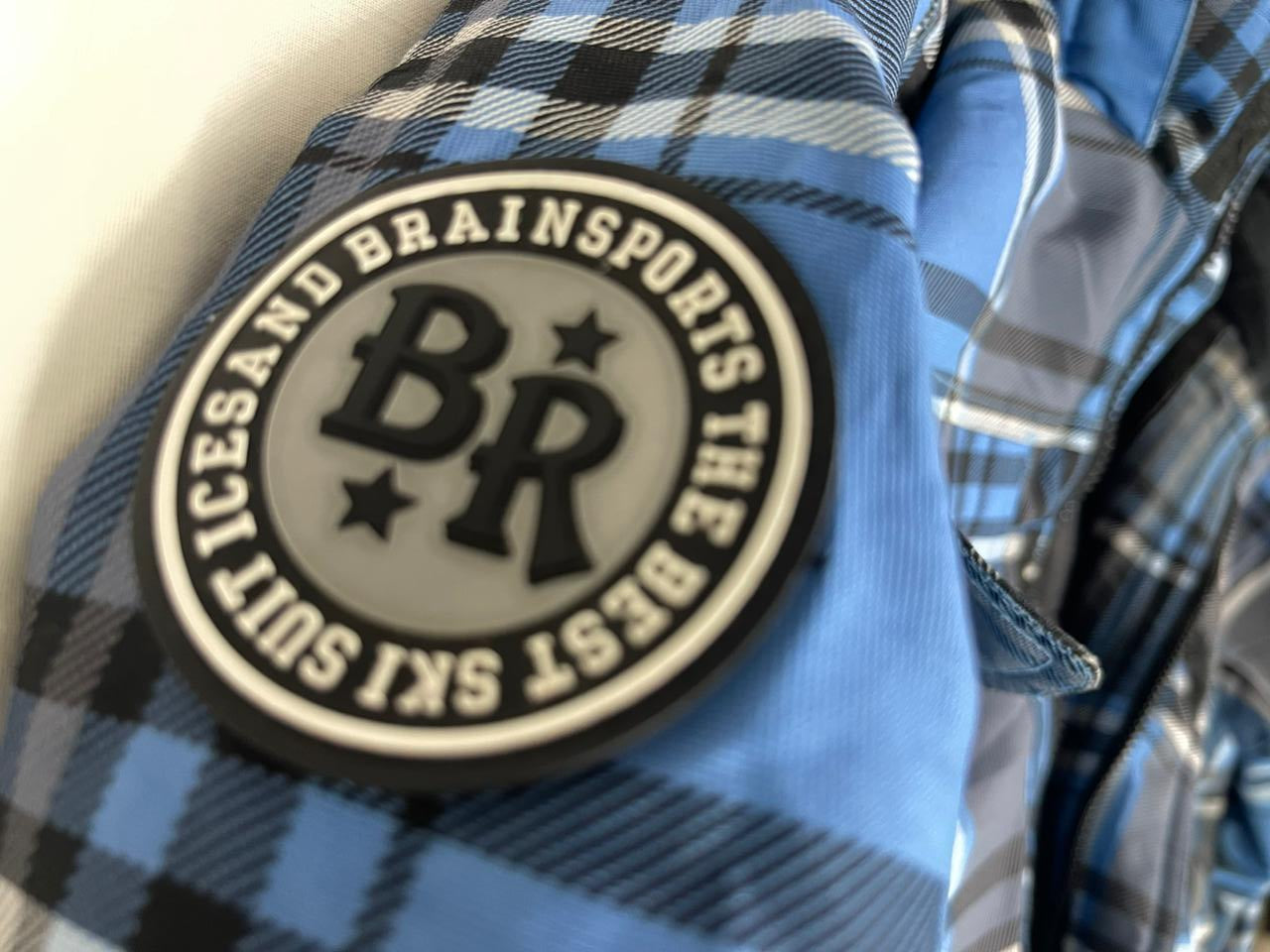 ICESAND Checked Hooded Jacket – Blue/Black/White – Men’s L