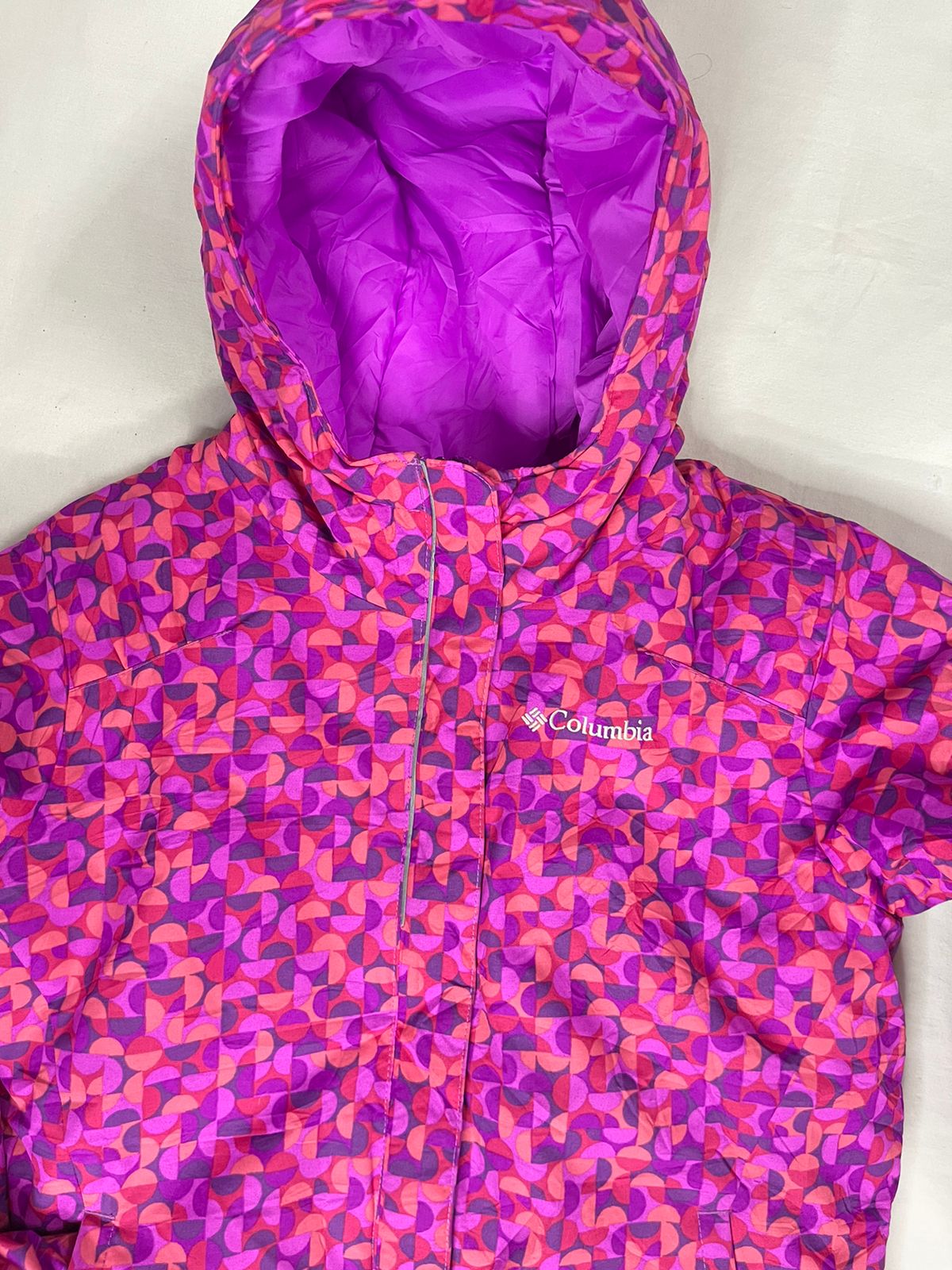 COLUMBIA Girls Puffer Jacket – Multicolor (Medium)