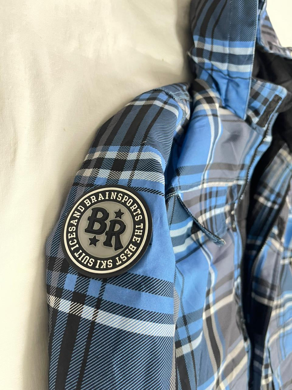 ICESAND Checked Hooded Jacket – Blue/Black/White – Men’s L