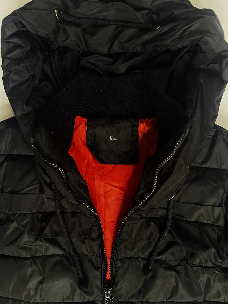 NAME Long Down Jacket – Jet Black (Unisex L)