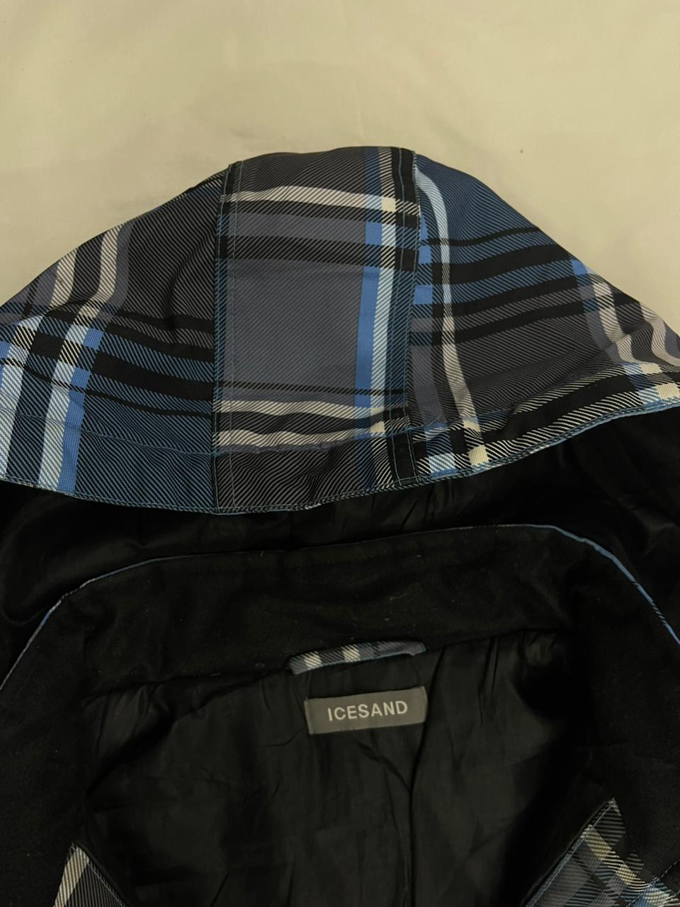 ICESAND Checked Hooded Jacket – Blue/Black/White – Men’s L