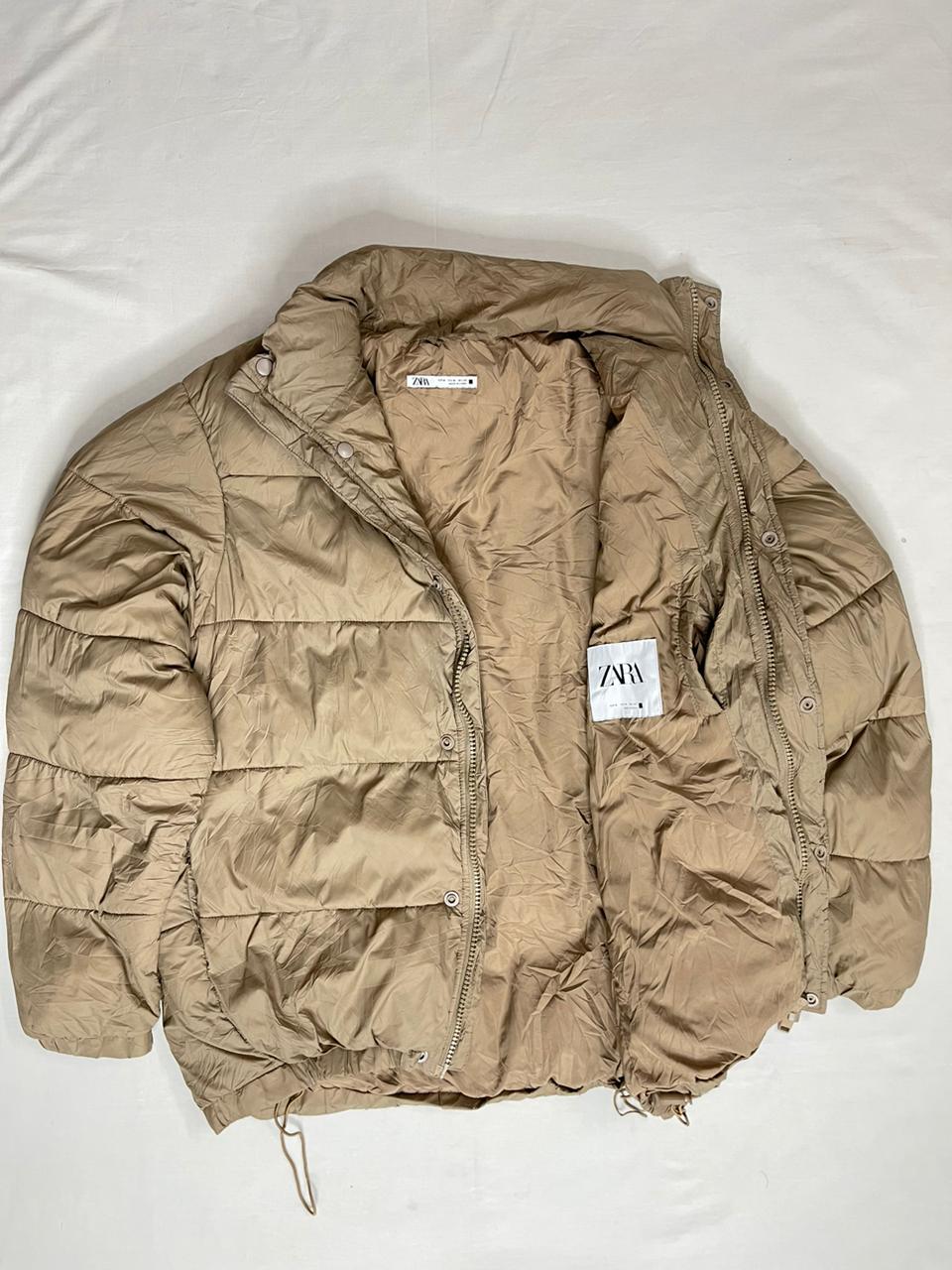 ZARA Bomber Jacket – Light Brown (Unisex M)