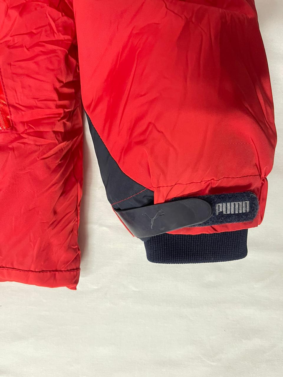 PUMA Red Premium Bomber Jacket – Small (Unisex)