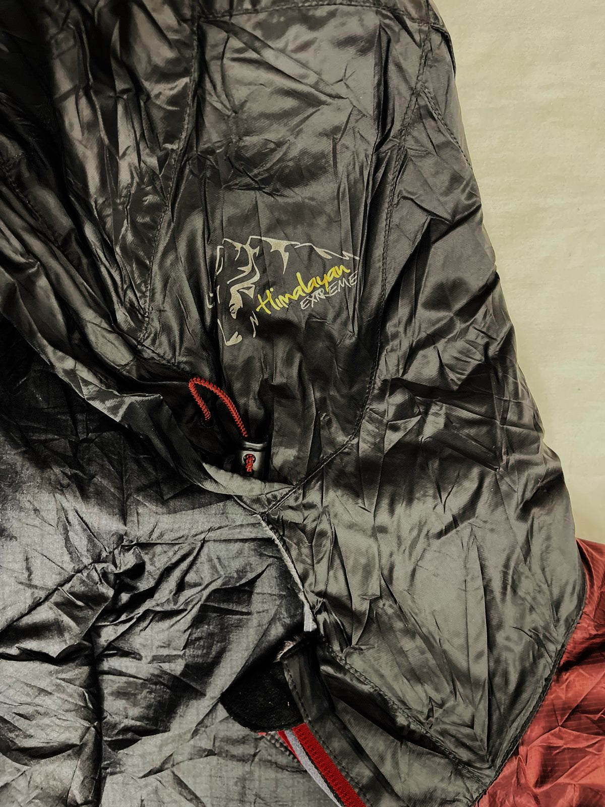 BLACK YAK Hooded Bomber Jacket – Black × Dark Champagne (Unisex M)