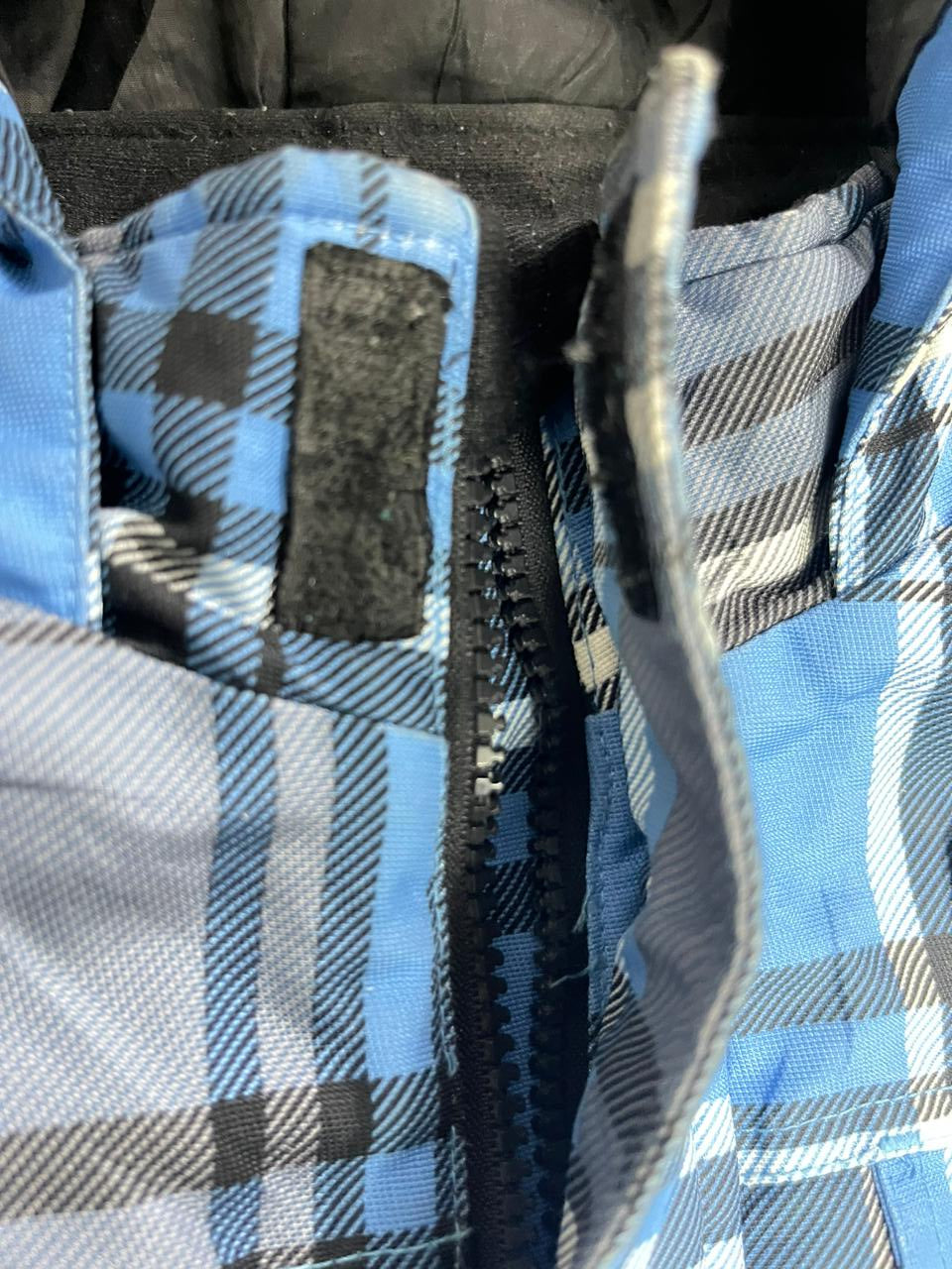 ICESAND Checked Hooded Jacket – Blue/Black/White – Men’s L