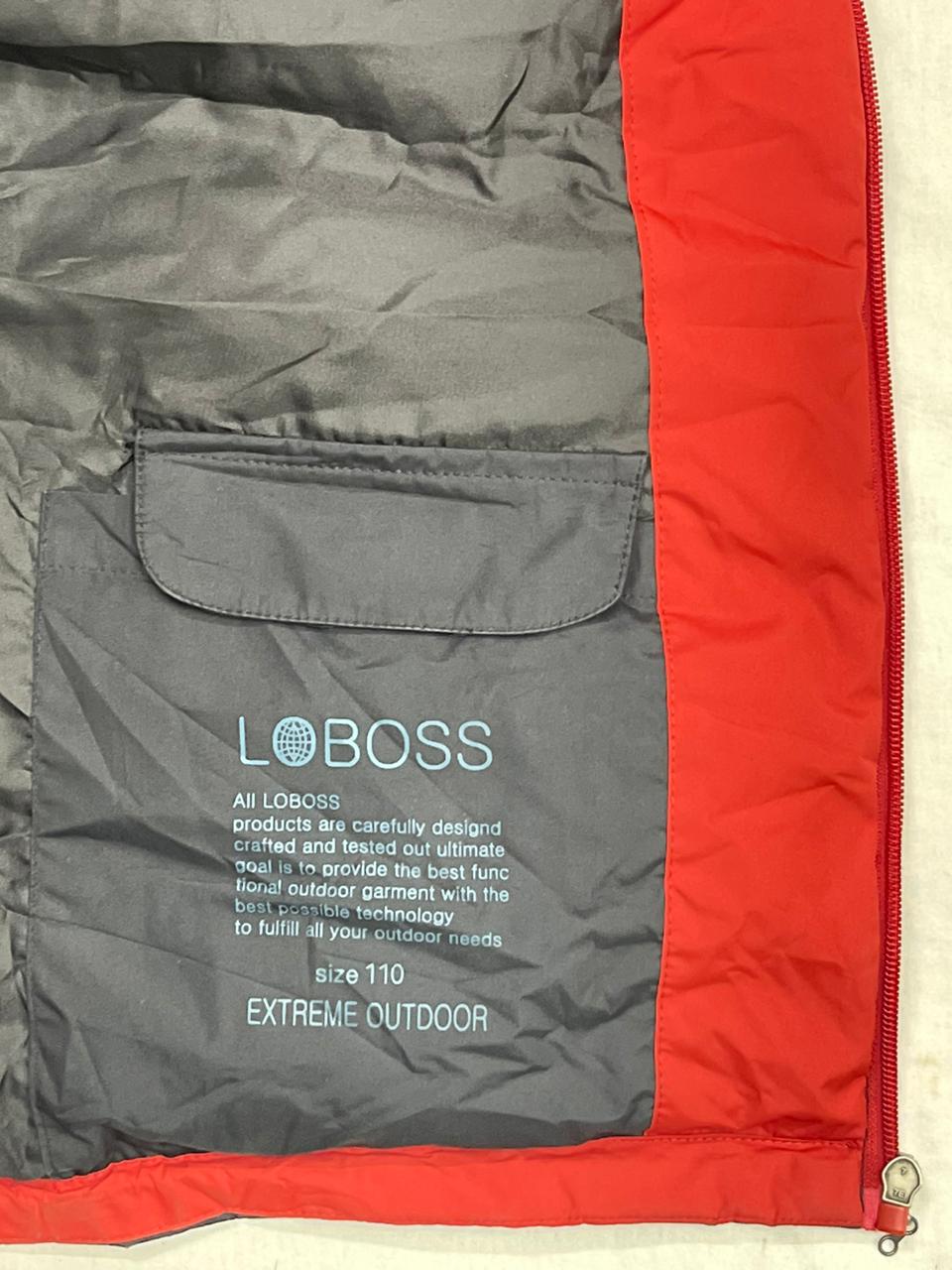 BLACK YAK Premium Puffer Jacket – Black/Red – Size M (Unisex)