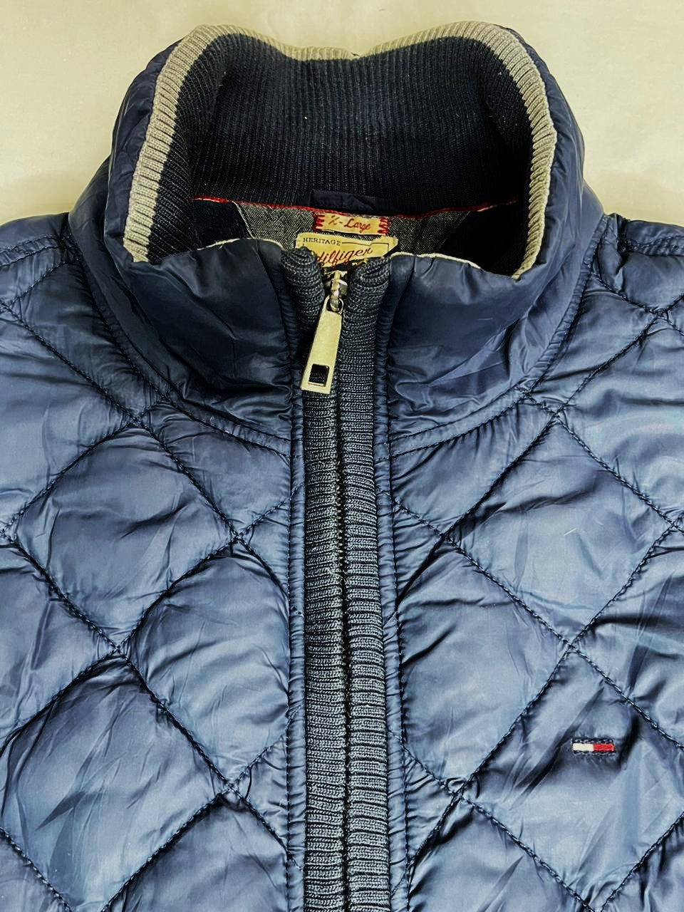 Tommy Hilfiger Navy Blue Bomber Jacket – Men’s XL