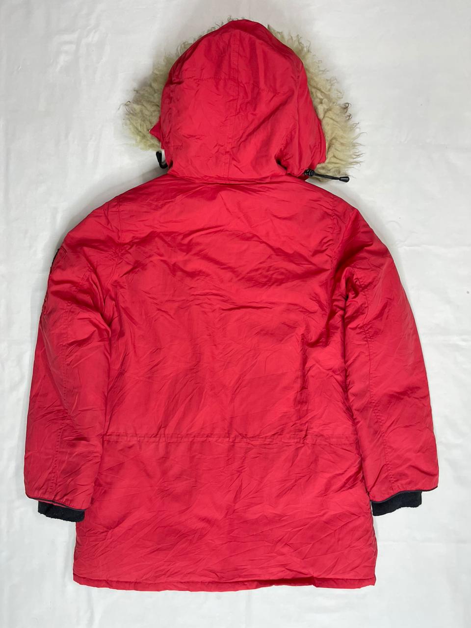 ASK ENQUIRED Hooded Puffer Jacket – Red (Men’s M)
