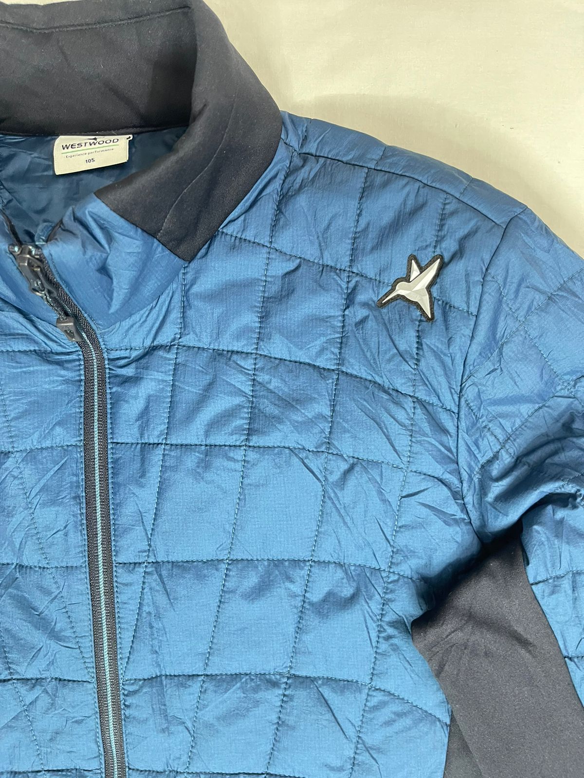 Westwood Blue & Black Bomber Jacket – Men’s Medium