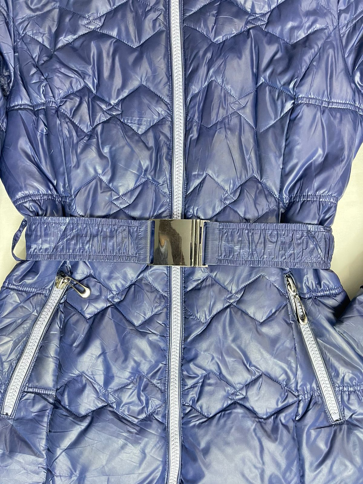 SKINNWILLE Fancy Long Jacket – Blue Multi-Print (Small)