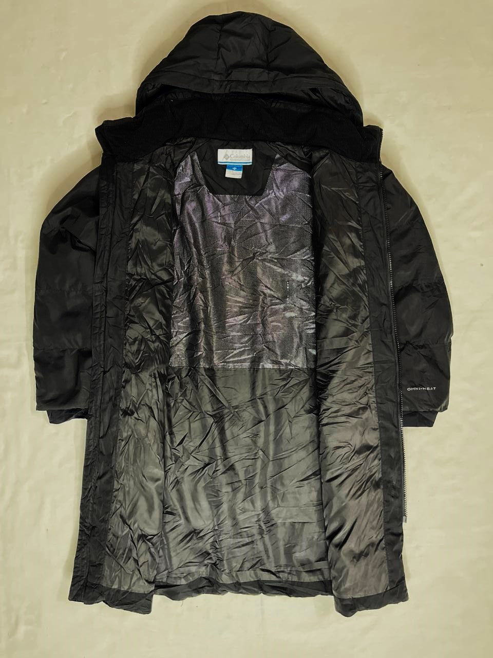 COLUMBIA Long Puffer Jacket – Black (Unisex M)