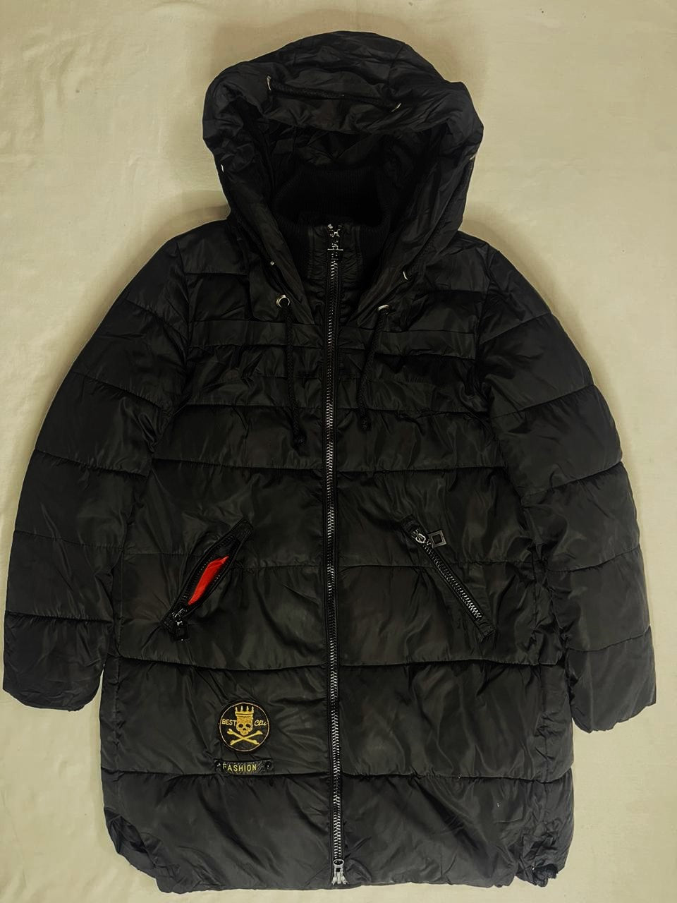 NAME Long Down Jacket – Jet Black (Unisex L)