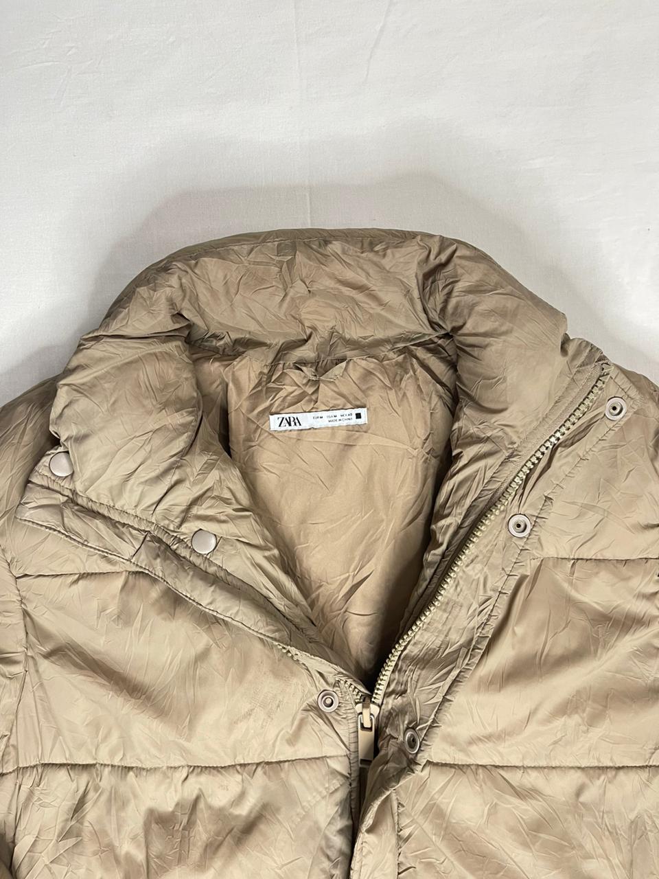 ZARA Bomber Jacket – Light Brown (Unisex M)