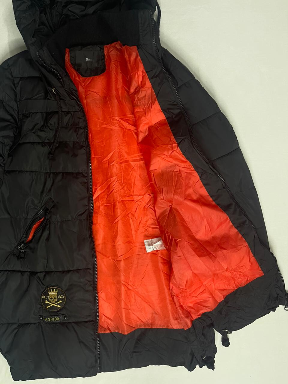 NAME Long Down Jacket – Jet Black (Unisex L)